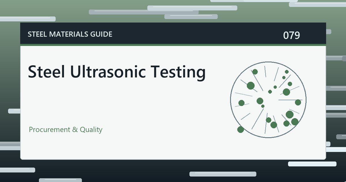 Steel Ultrasonic Testing guide thumbnail